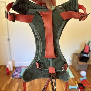 Lightly Used Kurgo Tactical Peach/Grey Harness Sz Large